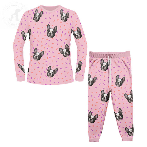 Matching Canine-Themed Sleepwear for All Ages | Custom Family Pajamas Set with Dog Face