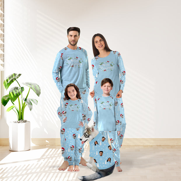 Cozy Canine Companions: Family Pajama Sets with Dog Faces