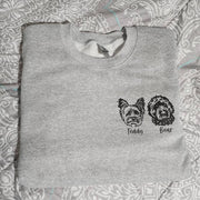 Dog Face Crewneck Sweatshirt - Express Your Love with Style