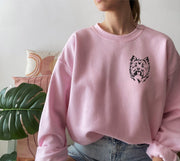 Dog Face Crewneck Sweatshirt - Express Your Love with Style