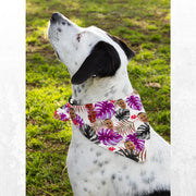 Custom Hawaiian Dog Bandana Flower Matching with Human Hawaii Aloha Shirt