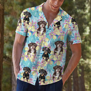 Island Pup Vibes: Get Your Custom Hawaiian Shirt with Your Dog's Face