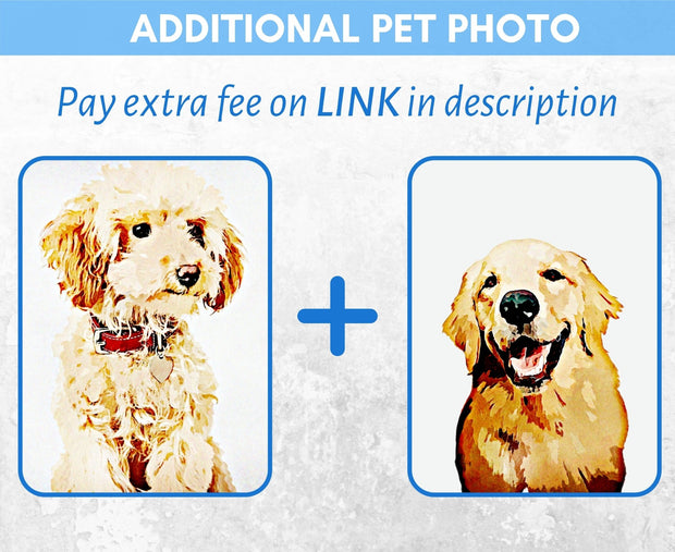 Add on item for additional customized pet photo - NOT buy separately - Pet Print - petownlove