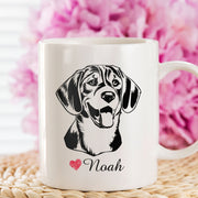 Beagles Custom Pet Mug, Custom Pet Cup, Personalized Dog Coffee Mug, Dog Memorial Gifts, Gifts for Dog Lovers - petownlove