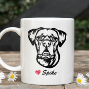 Boxers Custom Pet Mug, Custom Pet Cup, Personalized Dog Coffee Mug, Dog Memorial Gifts, Gifts for Dog Lovers - petownlove