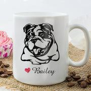 Bulldogs Custom Pet Mug, Custom Pet Cup, Personalized Dog Coffee Mug, Dog Memorial Gifts, Gifts for Dog Lovers - petownlove