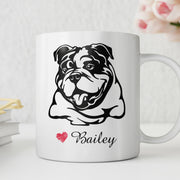 Bulldogs Custom Pet Mug, Custom Pet Cup, Personalized Dog Coffee Mug, Dog Memorial Gifts, Gifts for Dog Lovers - petownlove