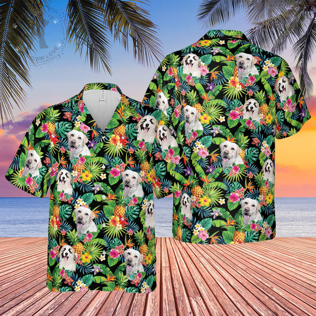 petownlove Custom Dog Funny Hawaiian Shirts, Personalized Pet Tropical Aloha Hawaii Shirt, Tropical Shirts for Men XL / 4 (+$5)