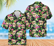 Custom Dog Hawaiian Shirts For Men, Tropical Aloha Shirts For Men - petownlove