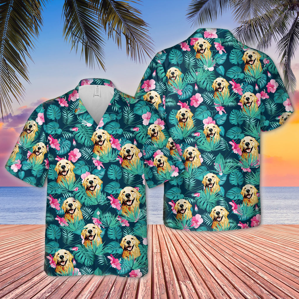 Dog Personalized Hawaiian Shirt Men, Sleeve Hawaiian Aloha Shirt – petownlove