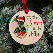 Custom Dog Wooden Ornament Maple, Xmas Gift for Family Friend - petownlove