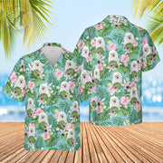 Custom Hawaiian Shirts With Pet Face, Personalized Dog Cat Floral Hawaiian Shirt, Mens Aloha Shirt - petownlove