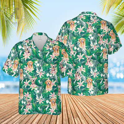 Custom Pet Green Hawaiian Shirt, Cat Hawaiian Shirt, Personalized Honeymoon Gift, Anniversary Present - petownlove