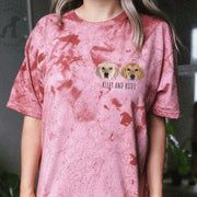 Custom Tie Dye Shirts with Dog Face, Create Your Own Tie Dye Shirt with Pet Face, Personalized Pet Gift - petownlove
