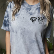 Custom Tie Dye Shirts with Dog Face Hand-Painted, Create Your Own Tie Dye Shirt with Pet Face, Dog Mom Gift - petownlove