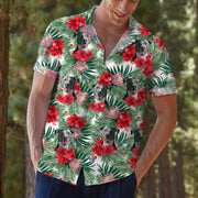 Customized Floral Hawaiian Shirt with Your Dog Face - petownlove