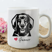 Dachshunds Custom Pet Mug, Custom Pet Cup, Personalized Dog Coffee Mug, Dog Memorial Gifts, Gifts for Dog Lovers - petownlove