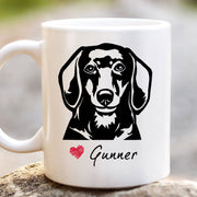 Dachshunds Custom Pet Mug, Custom Pet Cup, Personalized Dog Coffee Mug, Dog Memorial Gifts, Gifts for Dog Lovers - petownlove