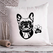 French Bulldog Custom Pet Throw Pillow, Custom Pet Pillow, Personalized Dog Pillow Bed, Dog Lost Gift - petownlove