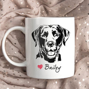Labrador Retriever Custom Pet Mug, Custom Pet Cup, Personalized Dog Coffee Mug, Dog Memorial Gifts, Gifts for Dog Lovers - petownlove