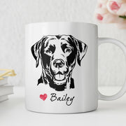 Labrador Retriever Custom Pet Mug, Custom Pet Cup, Personalized Dog Coffee Mug, Dog Memorial Gifts, Gifts for Dog Lovers - petownlove