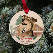 Personalize Wooden Dog Maple Ornament, Xmas Gift - petownlove
