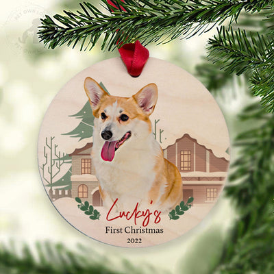 Personalize Wooden Dog Maple Ornament, Xmas Gift - petownlove