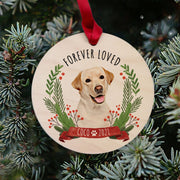 Personalized Tree Christmas Ornament Maple, Custom Dog Ornament, Pet Ornament, Christmas Gift - petownlove