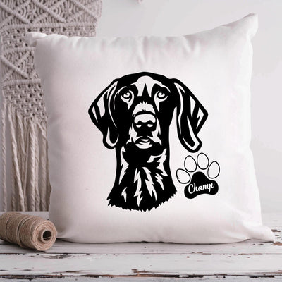 Pointers German Shorthaired Custom Pet Throw Pillow, Custom Pet Pillow, Personalized Dog Pillow Bed, Dog Lost Gift - petownlove