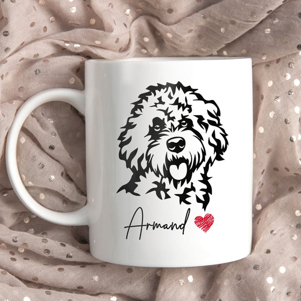 Poodles Custom Pet Mug, Custom Pet Cup, Personalized Dog Coffee Mug, Dog Memorial Gifts, Gifts for Dog Lovers - petownlove