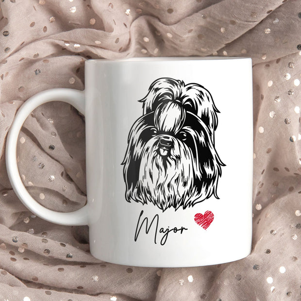 Shih Tzu Custom Pet Mug, Custom Pet Cup, Personalized Dog Coffee Mug, Dog Memorial Gifts, Gifts for Dog Lovers - petownlove