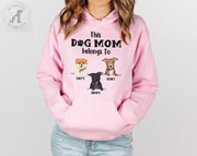 Unisex Custom Dog Hoodie Christmas Personalized Gift, Gift for Mom - petownlove