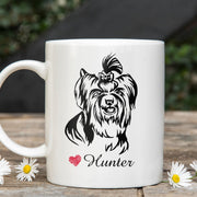 Yorkshire Terrier Custom Pet Mug, Custom Pet Cup, Personalized Dog Coffee Mug, Dog Memorial Gifts, Gifts for Dog Lovers - petownlove